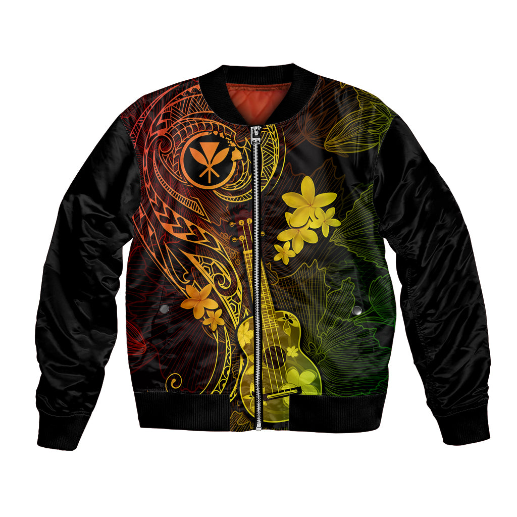 hawaii-bomber-jacket-ukulele-mix-polynesian-plumeria-reggae-version