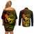 hawaii-couples-matching-off-shoulder-short-dress-and-long-sleeve-button-shirts-ukulele-mix-polynesian-plumeria-reggae-version