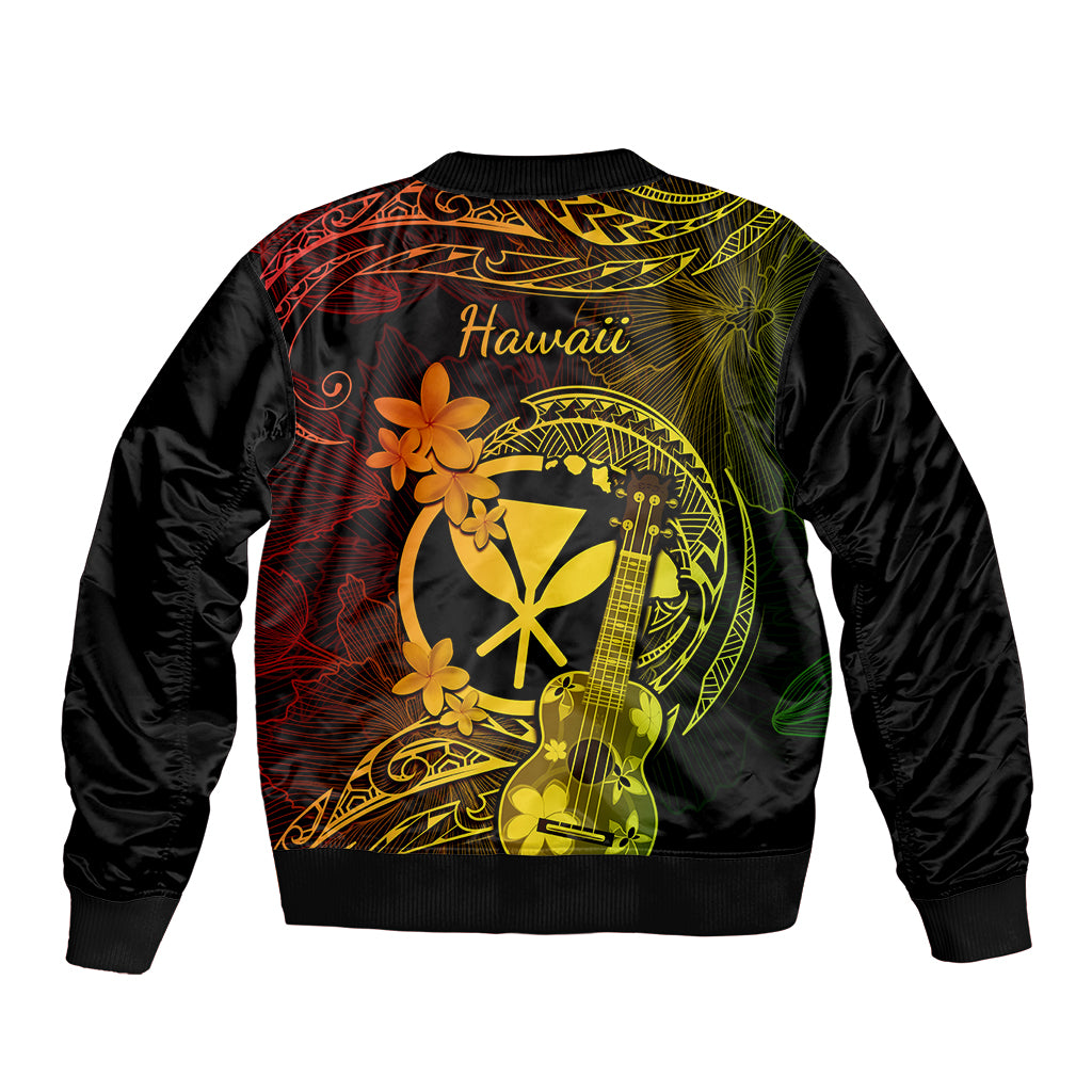 hawaii-sleeve-zip-bomber-jacket-ukulele-mix-polynesian-plumeria-reggae-version