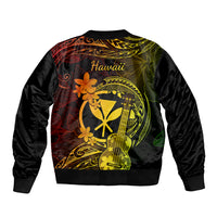 hawaii-sleeve-zip-bomber-jacket-ukulele-mix-polynesian-plumeria-reggae-version