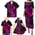 Hawaii Family Matching Puletasi Dress and Hawaiian Shirt Ukulele Mix Polynesian Plumeria Pink Version LT14 - Polynesian Pride