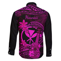 hawaii-family-matching-tank-maxi-dress-and-hawaiian-shirt-ukulele-mix-polynesian-plumeria-pink-version
