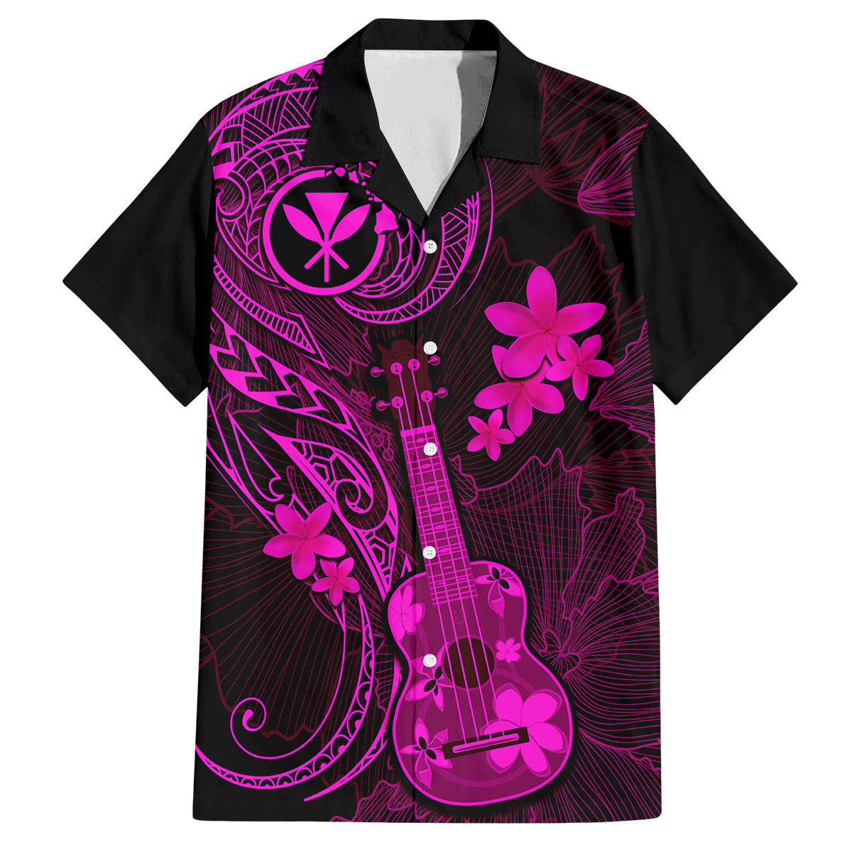 hawaii-kid-hawaiian-shirt-ukulele-mix-polynesian-plumeria-pink-version