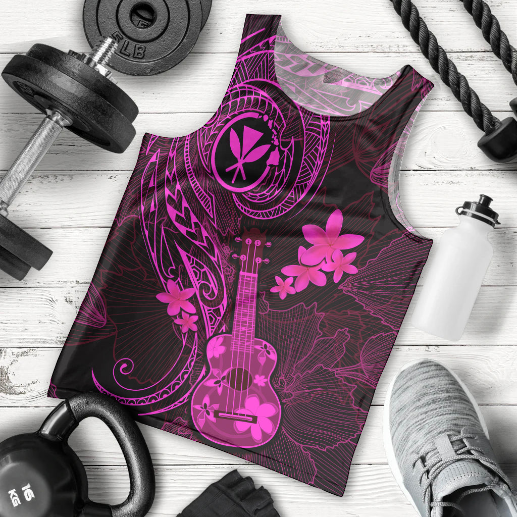 hawaii-men-tank-top-ukulele-mix-polynesian-plumeria-pink-version