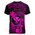 hawaii-women-v-neck-t-shirt-ukulele-mix-polynesian-plumeria-pink-version