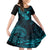 hawaii-kid-short-sleeve-dress-ukulele-mix-polynesian-plumeria-turquoise-version