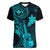 hawaii-women-v-neck-t-shirt-ukulele-mix-polynesian-plumeria-turquoise-version