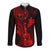 hawaii-long-sleeve-button-shirt-ukulele-mix-polynesian-plumeria-red-version