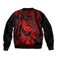 hawaii-sleeve-zip-bomber-jacket-ukulele-mix-polynesian-plumeria-red-version