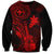 hawaii-sweatshirt-ukulele-mix-polynesian-plumeria-red-version