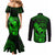 hawaii-couples-matching-mermaid-dress-and-long-sleeve-button-shirts-ukulele-mix-polynesian-plumeria-green-version