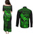 hawaii-couples-matching-puletasi-dress-and-long-sleeve-button-shirts-ukulele-mix-polynesian-plumeria-green-version