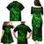 Hawaii Family Matching Puletasi Dress and Hawaiian Shirt Ukulele Mix Polynesian Plumeria Green Version LT14 - Polynesian Pride