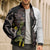 New Zealand Valentines Day Bomber Puffer Jacket Piwakawaka Lovers Maori Koru Tattoo - Polynesian Pride