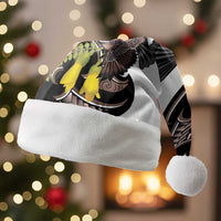 New Zealand Valentines Day Christmas Santa Hat Piwakawaka Lovers Maori Koru Tattoo - Polynesian Pride