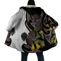 New Zealand Valentines Day Cloak Piwakawaka Lovers Maori Koru Tattoo - Polynesian Pride