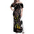 New Zealand Valentines Day Family Matching Off Shoulder Maxi Dress and Hawaiian Shirt Piwakawaka Lovers Maori Koru Tattoo - Polynesian Pride