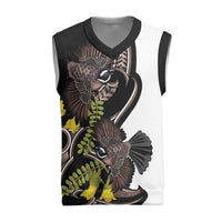 New Zealand Valentines Day Christmas Knitted V-Neck Vest Piwakawaka Lovers Maori Koru Tattoo - Polynesian Pride
