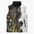 New Zealand Valentines Day Sleeveless Puffer Jacket Piwakawaka Lovers Maori Koru Tattoo - Polynesian Pride