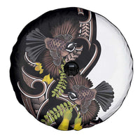 New Zealand Valentines Day Spare Tire Cover Piwakawaka Lovers Maori Koru Tattoo - Polynesian Pride