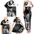 New Zealand Silver Fern Rugby Family Matching Tank Maxi Dress and Hawaiian Shirt Go Champions NZ All Black Maori Koru LT14 - Polynesian Pride