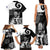 New Zealand Silver Fern Rugby Family Matching Tank Maxi Dress and Hawaiian Shirt Go Champions NZ All Black Maori Koru LT14 - Polynesian Pride