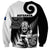 New Zealand Silver Fern Rugby Sweatshirt Go Champions NZ All Black Maori Koru LT14 - Polynesian Pride