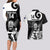 Custom New Zealand Silver Fern Rugby Couples Matching Long Sleeve Bodycon Dress and Hawaiian Shirt Go Champions NZ All Black Maori Koru LT14 - Polynesian Pride