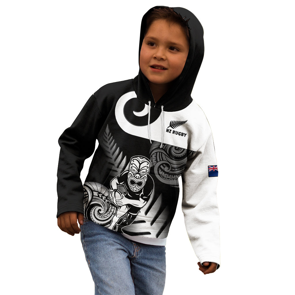 Custom New Zealand Silver Fern Rugby Kid Hoodie Go Champions NZ All Black Maori Koru LT14 - Polynesian Pride