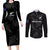 New Zealand Silver Fern Rugby Couples Matching Long Sleeve Bodycon Dress and Long Sleeve Button Shirts 2023 Go Aotearoa Champions World Cup LT14 Black - Polynesian Pride