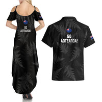 New Zealand Silver Fern Rugby Couples Matching Summer Maxi Dress and Hawaiian Shirt 2023 Go Aotearoa Champions World Cup LT14 - Polynesian Pride