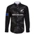 New Zealand Silver Fern Rugby Family Matching Long Sleeve Bodycon Dress and Hawaiian Shirt 2023 Go Aotearoa Champions World Cup LT14 Dad's Shirt - Long Sleeve Black - Polynesian Pride