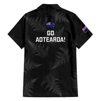 New Zealand Silver Fern Rugby Family Matching Off Shoulder Short Dress and Hawaiian Shirt 2023 Go Aotearoa Champions World Cup LT14 - Polynesian Pride