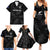 New Zealand Silver Fern Rugby Family Matching Summer Maxi Dress and Hawaiian Shirt 2023 Go Aotearoa Champions World Cup LT14 - Polynesian Pride