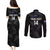 Custom New Zealand Silver Fern Rugby Couples Matching Puletasi Dress and Long Sleeve Button Shirts 2023 Go Aotearoa Champions World Cup LT14 - Polynesian Pride