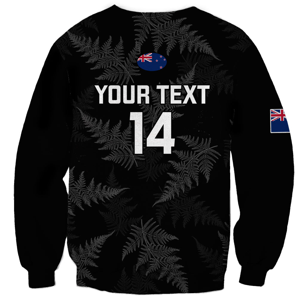 Personalised New Zealand Silver Fern Rugby Sweatshirt 2023 Go Aotearoa World Cup LT14 - Polynesian Pride