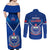 Samoa Rugby Couples Matching Off Shoulder Maxi Dress and Long Sleeve Button Shirts 2023 Go Manu Samoa LT14 - Polynesian Pride