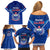 Samoa Rugby Family Matching Off Shoulder Short Dress and Hawaiian Shirt 2023 Go Manu Samoa LT14 - Polynesian Pride