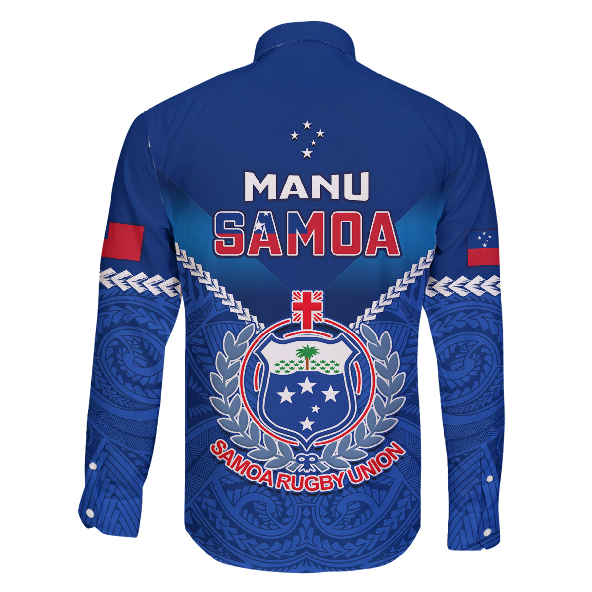 Samoa Rugby Family Matching Tank Maxi Dress and Hawaiian Shirt 2023 Go Manu Samoa LT14 - Polynesian Pride