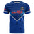 Samoa Rugby T Shirt 2023 Go Manu Samoa With Polynesian Tattoo LT14 Blue - Polynesian Pride