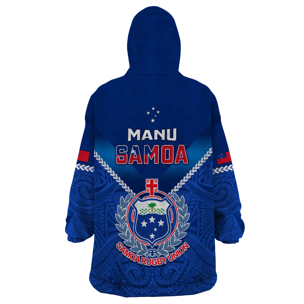 Samoa Rugby Wearable Blanket Hoodie 2023 Go Manu Samoa LT14 - Polynesian Pride