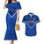 Custom Samoa Rugby Couples Matching Mermaid Dress and Hawaiian Shirt 2023 Go Manu Samoa LT14 Blue - Polynesian Pride