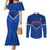 Custom Samoa Rugby Couples Matching Mermaid Dress and Long Sleeve Button Shirts 2023 Go Manu Samoa LT14 Blue - Polynesian Pride