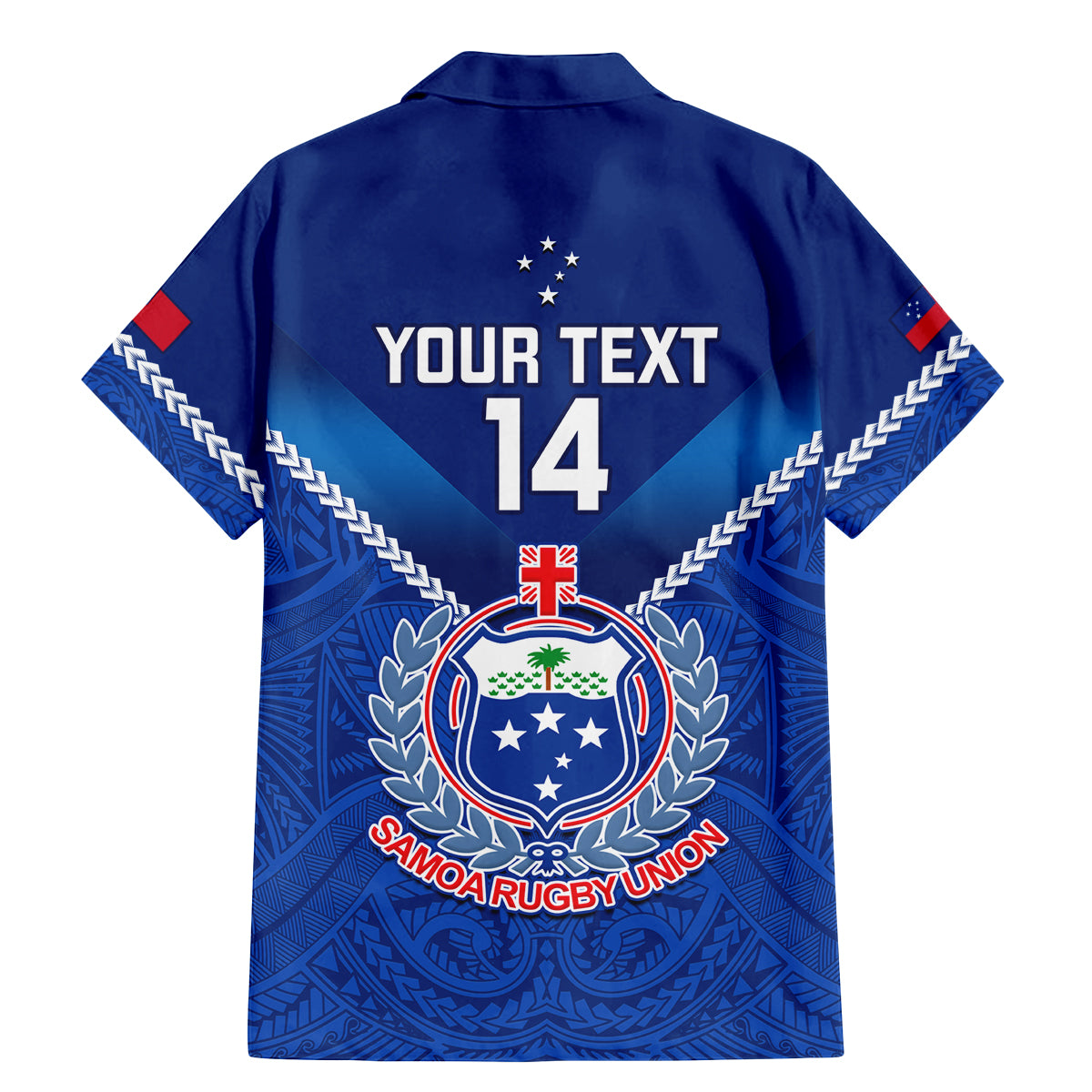 Custom Samoa Rugby Family Matching Mermaid Dress and Hawaiian Shirt 2023 Go Manu Samoa LT14 - Polynesian Pride