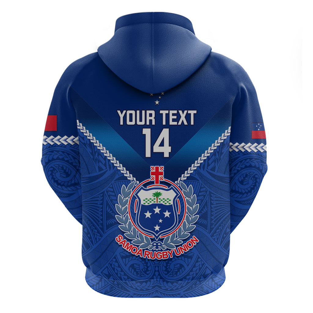Samoa Rugby Hoodie 2023 Go Manu Samoa With Polynesian Tattoo LT14 - Polynesian Pride