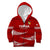 Tonga Rugby Kid Hoodie 2023 Ikale Tahi Tongan Ngatu Pattern LT14 Zip Hoodie Red - Polynesian Pride