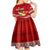 Tonga Rugby Kid Short Sleeve Dress 2023 Ikale Tahi Tongan Ngatu Pattern LT14 - Polynesian Pride