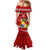 Custom Tonga Rugby Mermaid Dress 2023 Ikale Tahi Tongan Ngatu Pattern LT14 - Polynesian Pride