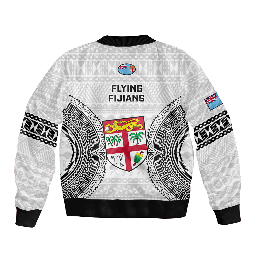 Fiji Rugby Bomber Jacket 2023 Go Champions World Cup Fijian Tapa Pattern LT14 - Polynesian Pride