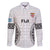 Fiji Rugby Family Matching Long Sleeve Bodycon Dress and Hawaiian Shirt 2023 Go Champions World Cup Fijian Tapa Pattern LT14 Dad's Shirt - Long Sleeve White - Polynesian Pride